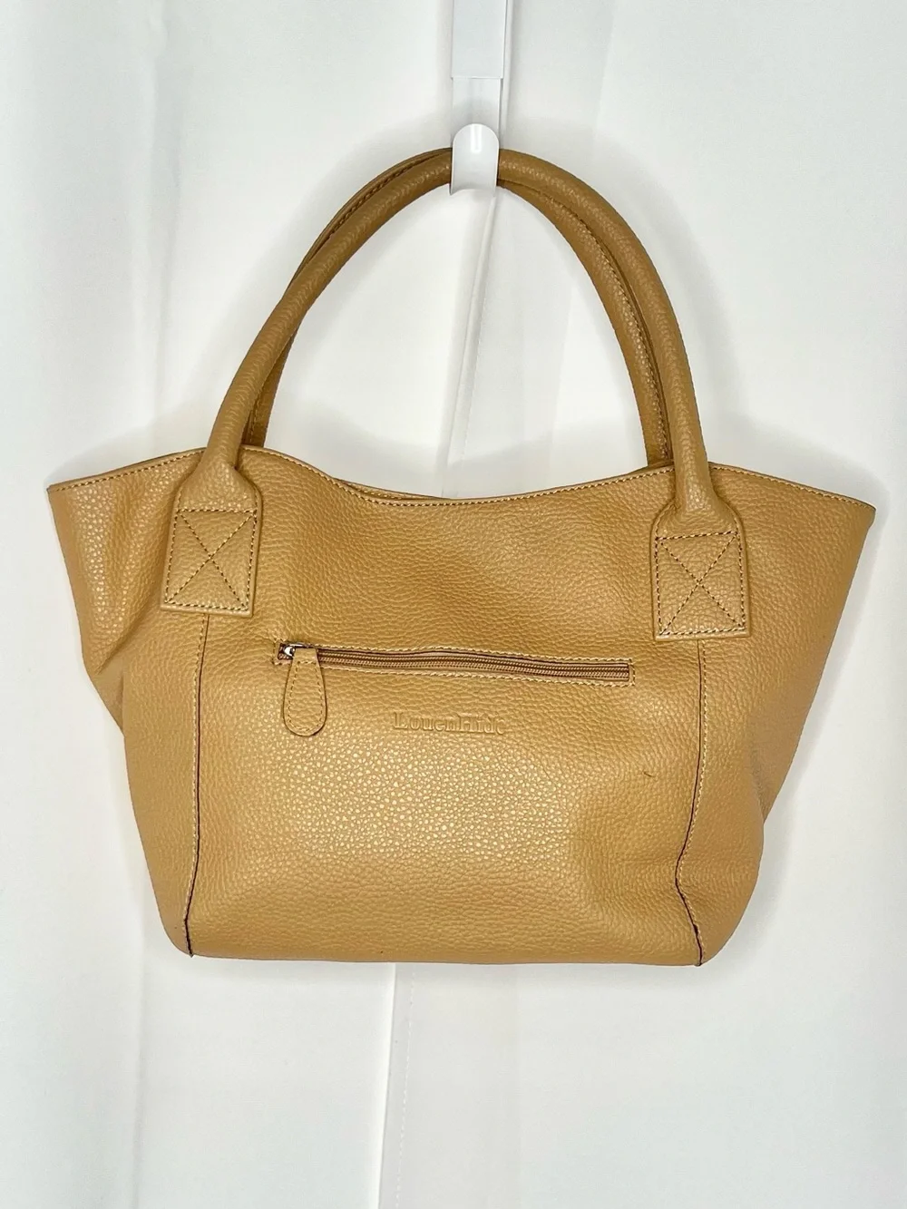 LOUENHIDE TAUPE VEGAN LEATHER TOTE /SHOULDER BAG